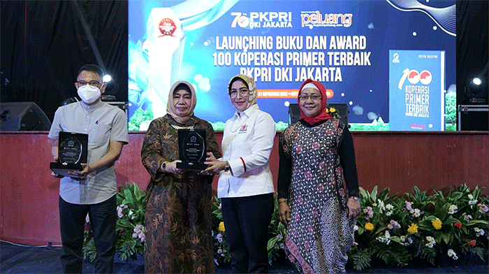 Launching Buku dan Award 100 Koperasi Primer Terbaik PKPRI DKI Jakarta, Rabu (21/9/2022).