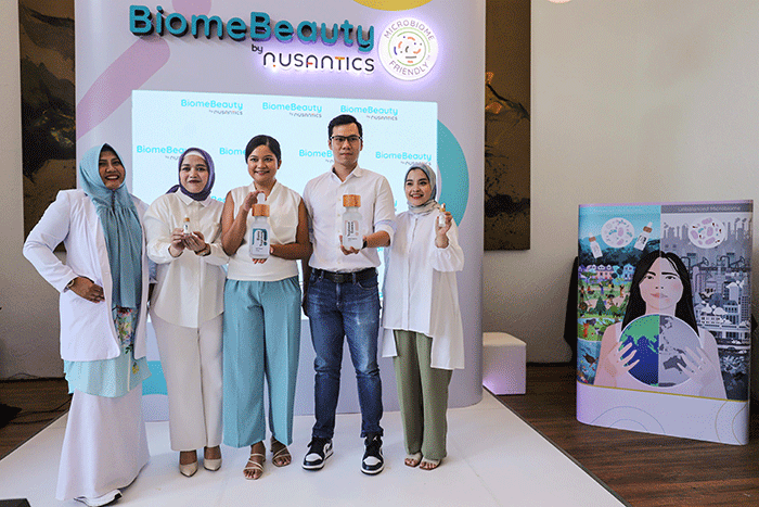 Peluncuran Biome Beauty by Nusantic di Jakarta Pusat, Selasa (27/9/2022).