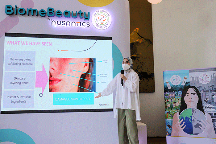 Peluncuran Biome Beauty by Nusantic di Jakarta Pusat, Selasa (27/9/2022).