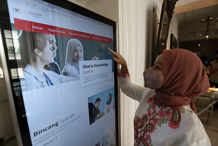 Peluncuran Sharia Knowledge Centre di Jakarta, Selasa (27/9/2022).