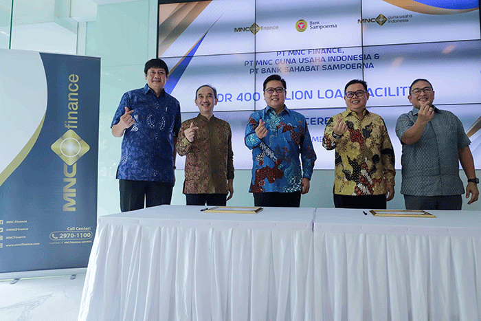 Penandatanganan Memorandum of Understanding (MoU) antara PT. MNC Finance dan PT. Bank Sahabat Sampoerna di Gedung MNC Financial Center, MNC Center.