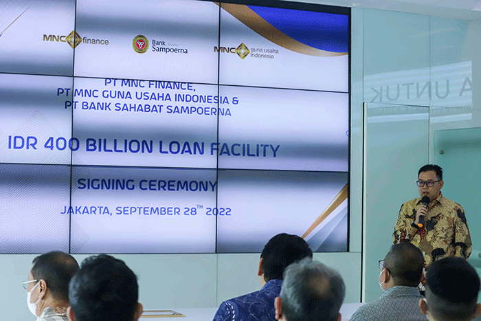 Penandatanganan Memorandum of Understanding (MoU) antara PT. MNC Finance dan PT. Bank Sahabat Sampoerna di Gedung MNC Financial Center, MNC Center.