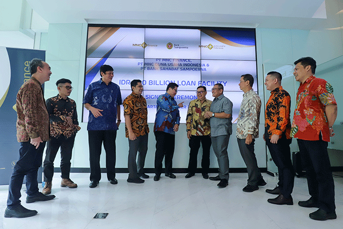 Penandatanganan Memorandum of Understanding (MoU) antara PT. MNC Finance dan PT. Bank Sahabat Sampoerna di Gedung MNC Financial Center, MNC Center.