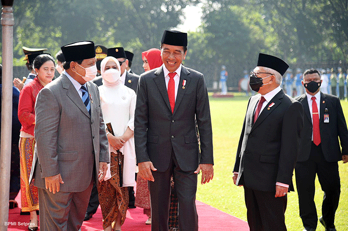 Menteri Pertahanan Prabowo Subianto berbicara soal kesaktian Pancasila yang menjadi dasar NKRI di mana hadirnya Pancasila menyatukan Indonesia.