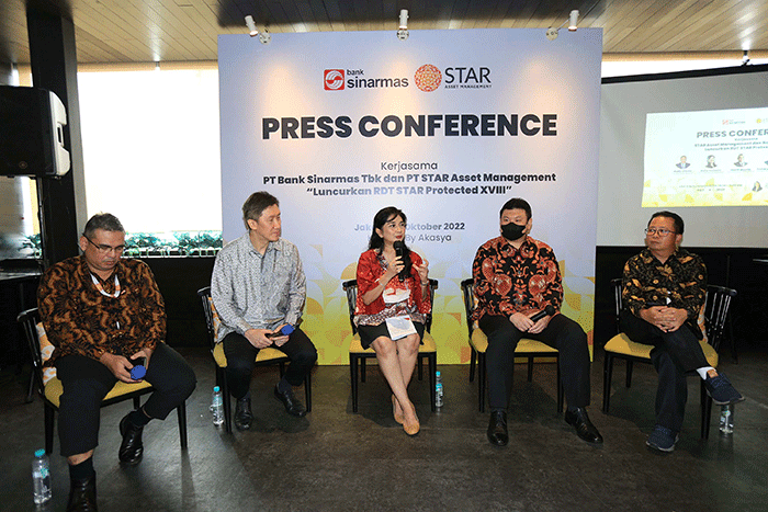 Peluncuran RDT STAR Protected XVIII, yang merupakan kerja sama Star Asset Management (Star AM) dengan Bank Sinarmas di Jakarta.