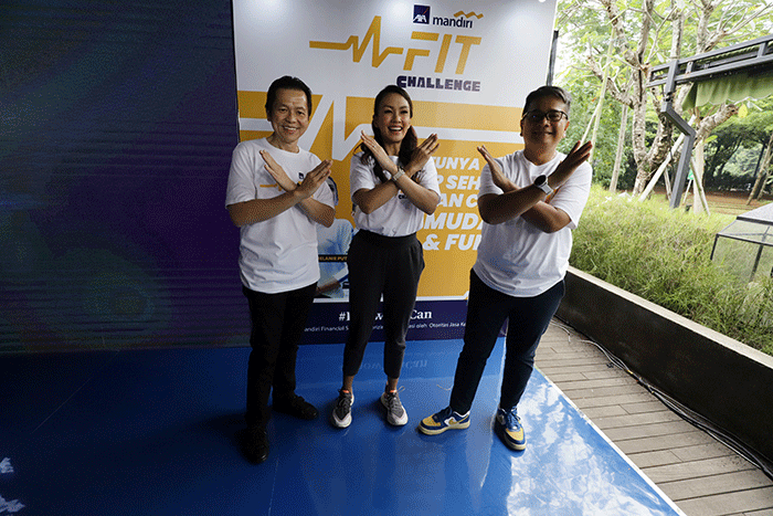 Peluncuran AXA Mandiri FIT Challenge di Jakarta, Rabu (5/10/2022).