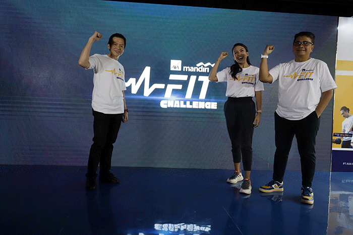 Peluncuran AXA Mandiri FIT Challenge di Jakarta, Rabu (5/10/2022).