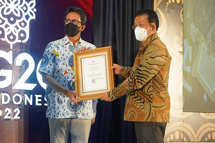 Ajang Prestasi Keberhasilan Penerapan Kaidah Teknik Pertambangan yang Baik (Good Mining Practice/GMP Award) Tahun 2022 di Jakarta.