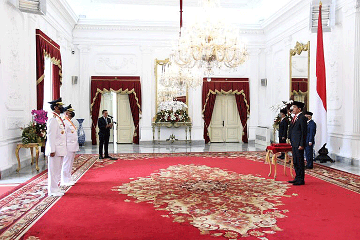 Presiden Joko Widodo resmi melantik pasangan Gubernur dan Wakil Gubernur Daerah Istimewa Yogyakarta terpilih masa jabatan tahun 2022 – 2027 di Istana Negara.