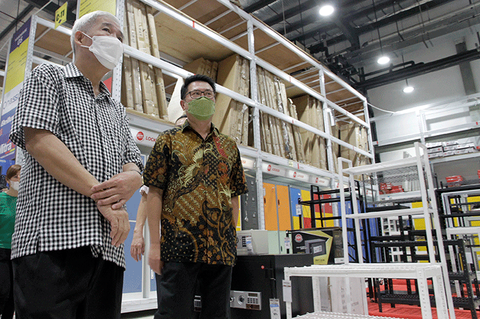 Investor Gathering dan Store Visit Mitra10 di Tangerang, Senin (10/10/2022).