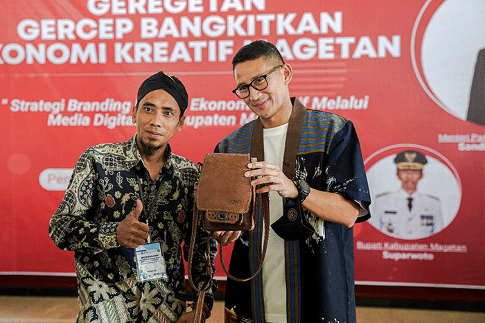 Kegiatan Geregetan: Gercep Bangkitkan Ekonomi Kreatif Magetan, di Pendopo Kabupaten Magetan.