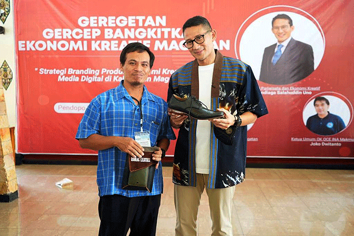 Kegiatan Geregetan: Gercep Bangkitkan Ekonomi Kreatif Magetan, di Pendopo Kabupaten Magetan.