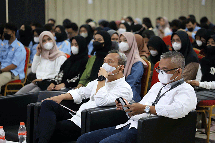 Kegiatan Media Literasi di Universitas Mercu Buana, Jakarta, Rabu (12/10/2022).