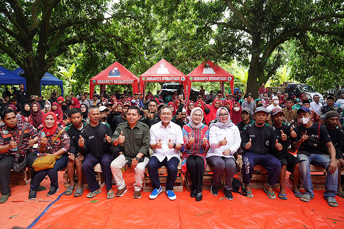 Menteri Perdagangan Zulkifli Hasan melakukan panen raya perkebunan mangga dan melepas ekspor perdana mangga Indramayu mendunia, Kamis (13/10/2022).