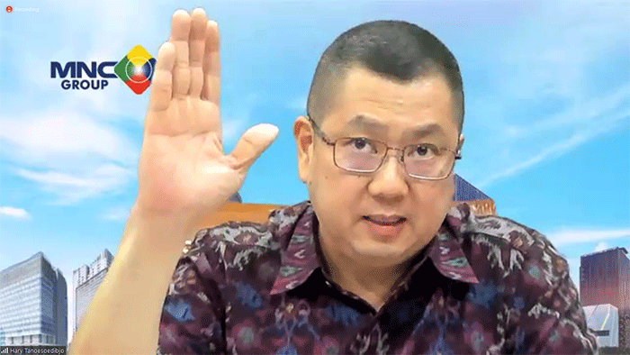 Perayaan syukuran HUT MNC Bank ke-8, Senin (17/10/2022).
