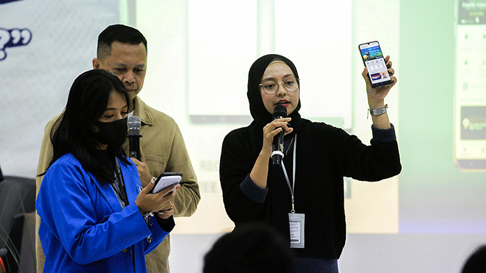 Head of Marketing Communication PT MNC Life Assurance Septika Helena saat membuka acara gebyar BIK 2022 di Universitas BSI Jakarta, Selasa (18/10/2022).