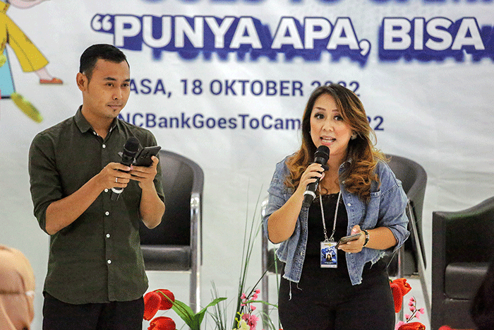 Head of Marketing Communication PT MNC Life Assurance Septika Helena saat membuka acara gebyar BIK 2022 di Universitas BSI Jakarta, Selasa (18/10/2022).