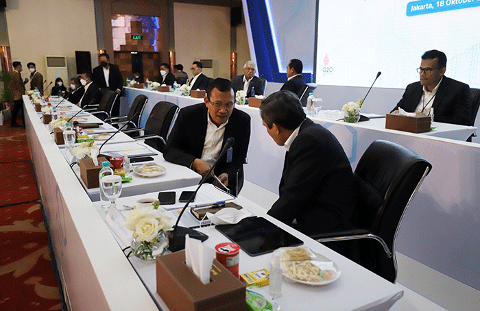 Rapat Umum Pemegang Saham Luar Biasa (RUPSB) Bank BTN di Jakarta, Selasa (18/10/2022).