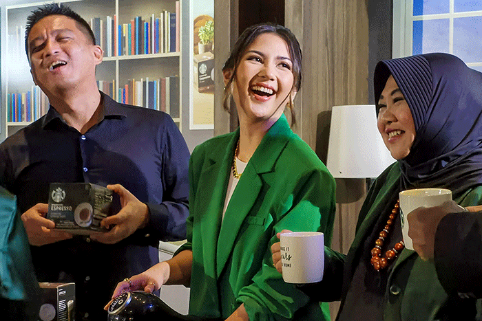 Peluncuran rangkaian produk Starbucks Coffee At Home di Jakarta, Selasa (18/10/2022).