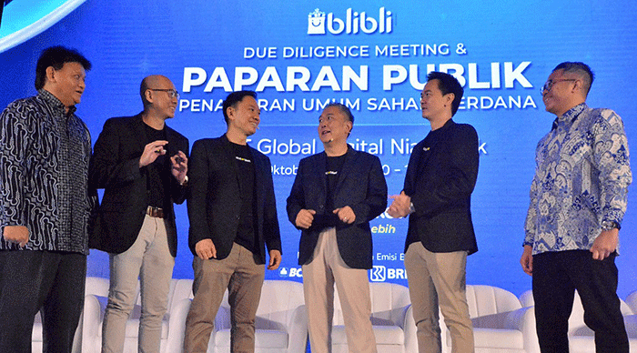Paparan Publik Penawaran Umum Saham Perdana Blibli di Jakarta, Selasa (18/10/2022).