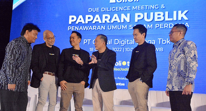 Paparan Publik Penawaran Umum Saham Perdana Blibli di Jakarta, Selasa (18/10/2022).