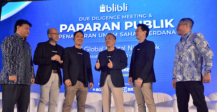 Paparan Publik Penawaran Umum Saham Perdana Blibli di Jakarta, Selasa (18/10/2022).