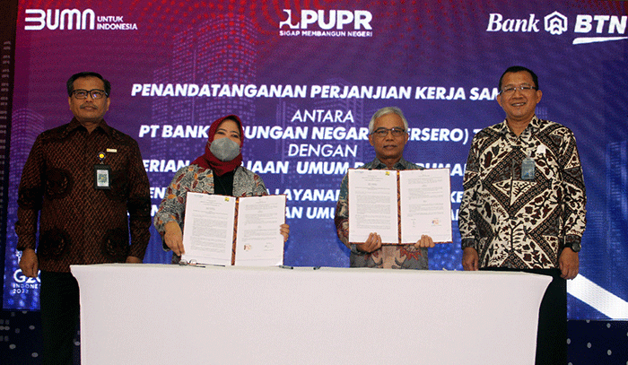 Perjanjian Kerja sama (PKS) tentang Penyediaan Jasa Layanan Perbankan kepada Pegawai Kementerian PUPR di Jakarta.