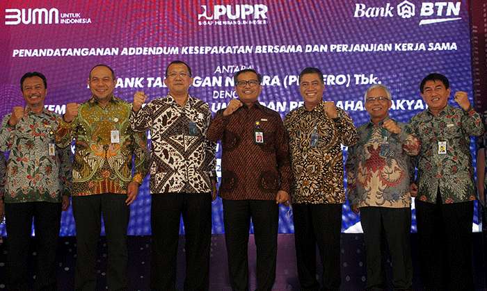 Perjanjian Kerja sama (PKS) tentang Penyediaan Jasa Layanan Perbankan kepada Pegawai Kementerian PUPR di Jakarta.