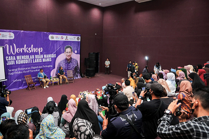 Menparekraf Sandiaga Salahuddin Uno saat acara pelatihan 