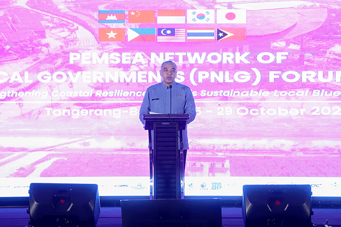 Pembukaan Partnerships in Environmental Management for The Seas of East Asia (PEMSEA) Network of Local Governments (PNLG) Meeting Summit 2022.