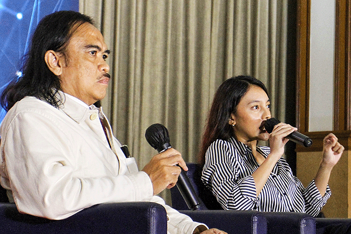 Peluncuran website Unika Atma Jaya sebagai platform digital pendukung kegiatan pembelajaran di Kampus Unika Atma Jaya, Jakarta, Kamis (27/10/2022).