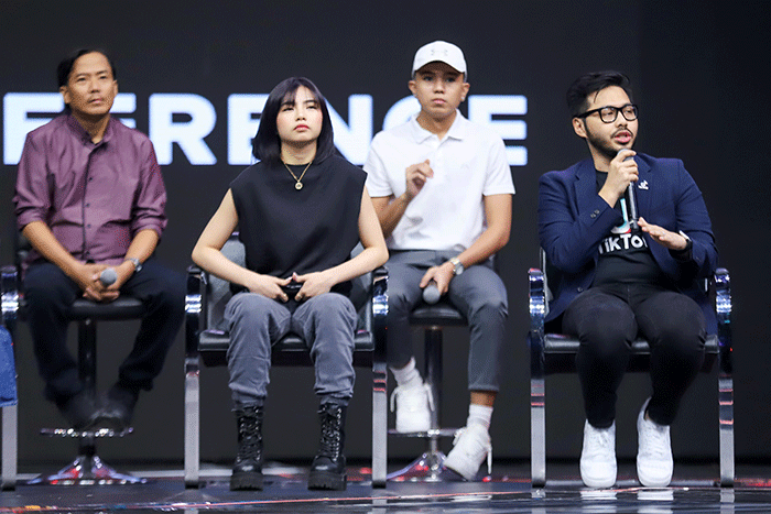 Konferensi pers TikTok For You Stage di Studio RCTI+, Kebon Jeruk, Jakarta Barat, Jumat (28/10/2022).