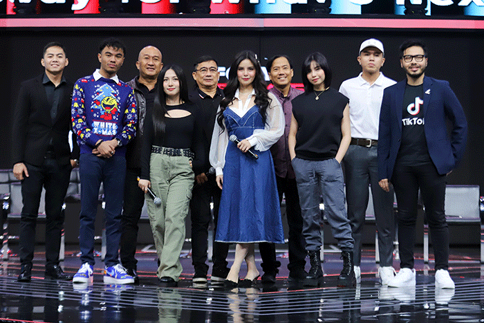 Konferensi pers TikTok For You Stage di Studio RCTI+, Kebon Jeruk, Jakarta Barat, Jumat (28/10/2022).