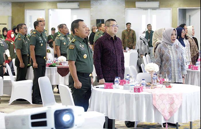 Workshop TNI AD Bersama Pemerintah Dalam Mengembangkan Ekonomi UMKM di Era Digital, di Buperta Cibubur, Jakarta Timur, Sabtu (29/10/2022).