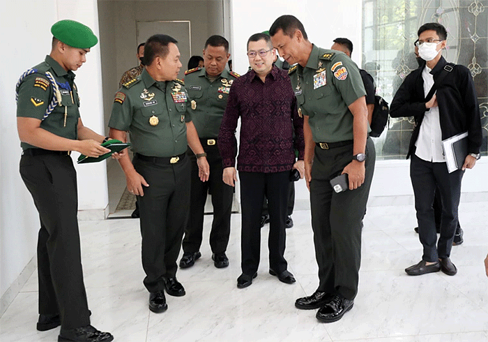 Workshop TNI AD Bersama Pemerintah Dalam Mengembangkan Ekonomi UMKM di Era Digital, di Buperta Cibubur, Jakarta Timur, Sabtu (29/10/2022).
