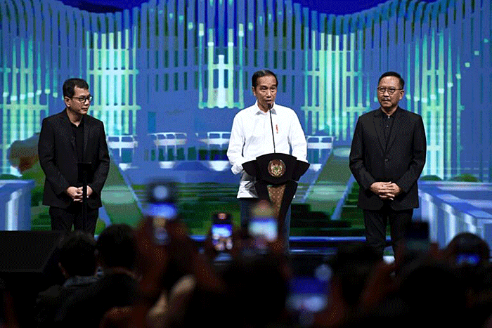 Presiden Joko Widodo meluncurkan platform digital berbasis interaksi sosial di dunia virtual bernama “Jagat Nusantara”.