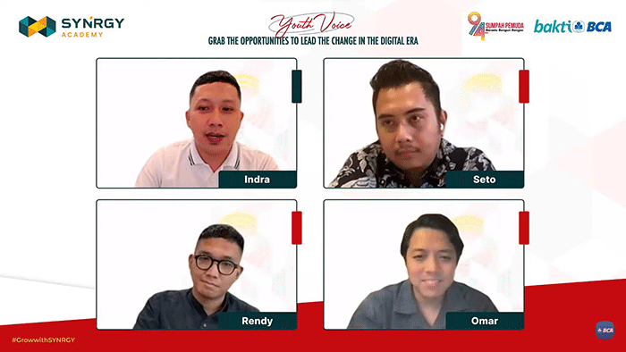 Webinar “Empowering Youth as Agent of Change for a Brighter Future” secara virtual.