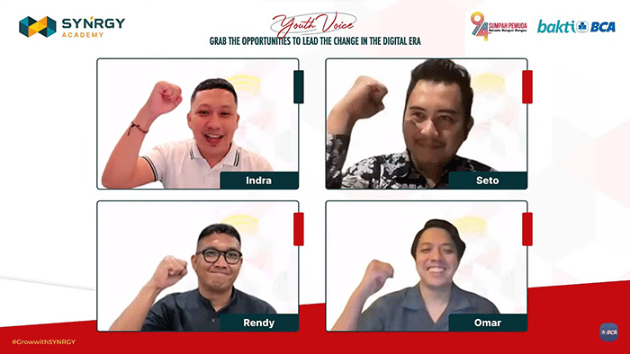 Webinar “Empowering Youth as Agent of Change for a Brighter Future” secara virtual.