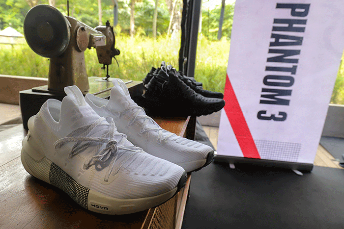 Peluncuran sepatu lari Under Armour HOVR™ Phantom 3 di Padari Lounge, Plataran Hutan Kota (GBK), Senayan, Jakarta, Selasa (2/11/2022).