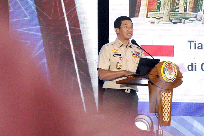 Kepala BNPB Letjen TNI Suharyanto menjadi pembicara pada Kuliah Umum yang diikuti oleh Praja IPDN dan Civitas Academica IPDN di Kampus IPDN.