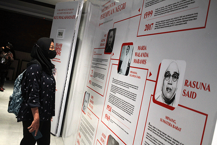 Peresmian Galeri Perempuan Hebat di Gedung Sarinah Thamrin, Jakarta, Kamis (3/11/2022).