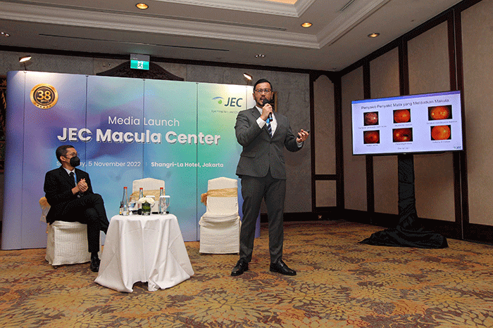Peluncuran layanan terbaru, JEC Macula Center, di Jakarta, Sabtu (5/11/2022).