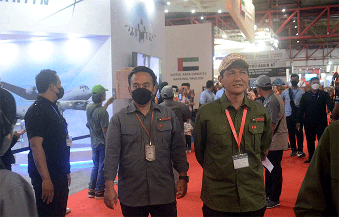 Penutupan Indo Defence 2022 menampilkan atraksi kesenian nasional Reog Ponorogo di pameran Indo Defence 2022, JI-EXPO, Kemayoran, Jakarta Pusat.