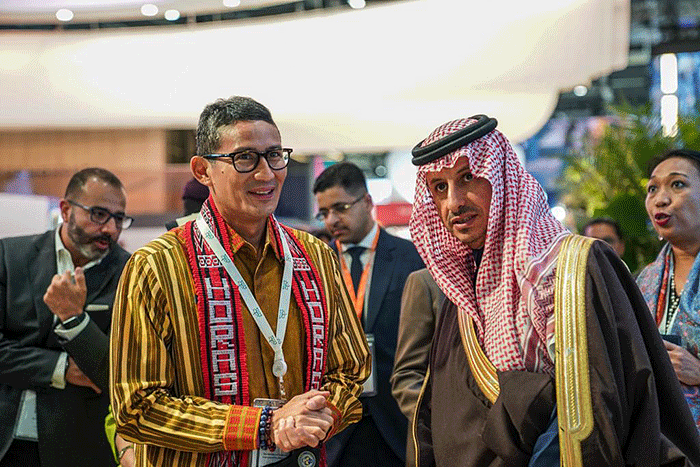 Menparekraf Sandiaga Salahuddin Uno menghadiri bursa pariwisata terbesar di dunia, World Travel Market (WTM) 2022 di London, Senin (7/11/2022).