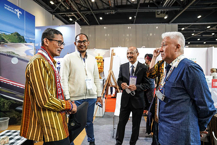 Menparekraf Sandiaga Salahuddin Uno menghadiri bursa pariwisata terbesar di dunia, World Travel Market (WTM) 2022 di London, Senin (7/11/2022).