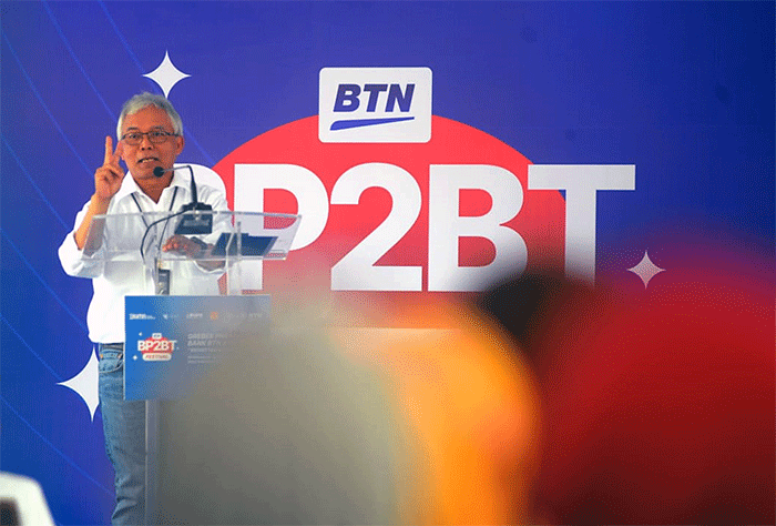 Gerebek Pasar 2022 Bank BTN dan IKAPPI di Pasar Klewer, Solo, Jawa Tengah, Rabu (9/11/2022).