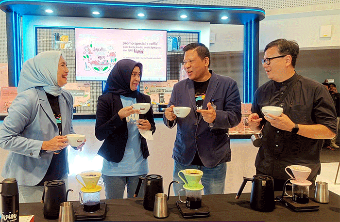 Perhelatan Livin' Jakarta Coffee Week (Jacowek) 2022 di Mal Pondok Indah 3, Jakarta, Jumat (11/11/2022).