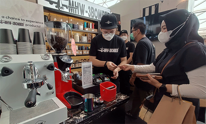 Perhelatan Livin' Jakarta Coffee Week (Jacowek) 2022 di Mal Pondok Indah 3, Jakarta, Jumat (11/11/2022).