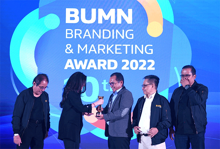 Ajang BUMN Branding & Marketing Award 2022 di Jakarta.