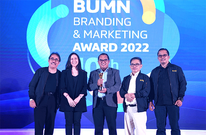 Ajang BUMN Branding & Marketing Award 2022 di Jakarta.
